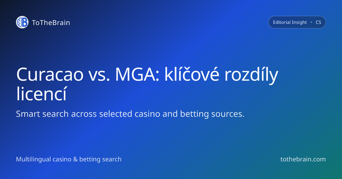 Curacao vs. MGA: co dnes znamená rozdíl licencí pro hráče