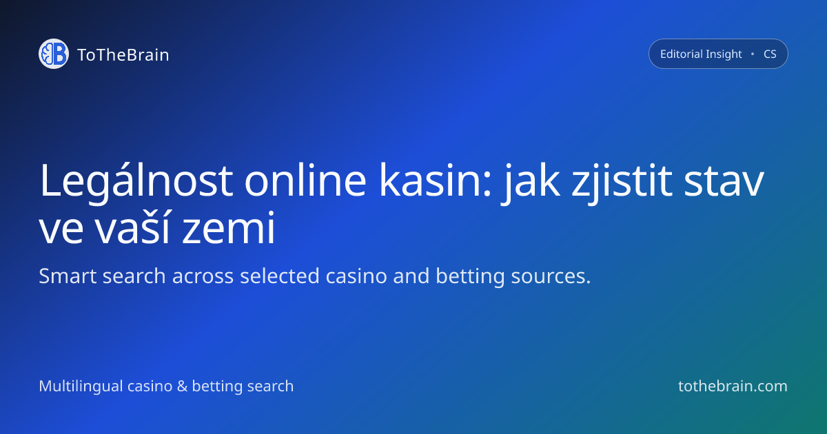 Je hraní v online kasinu ve vaší zemi legální? Přehled pravidel