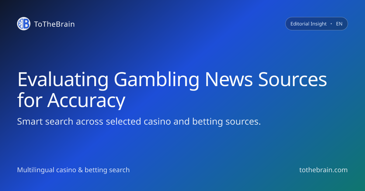 How to read gambling news without getting misled