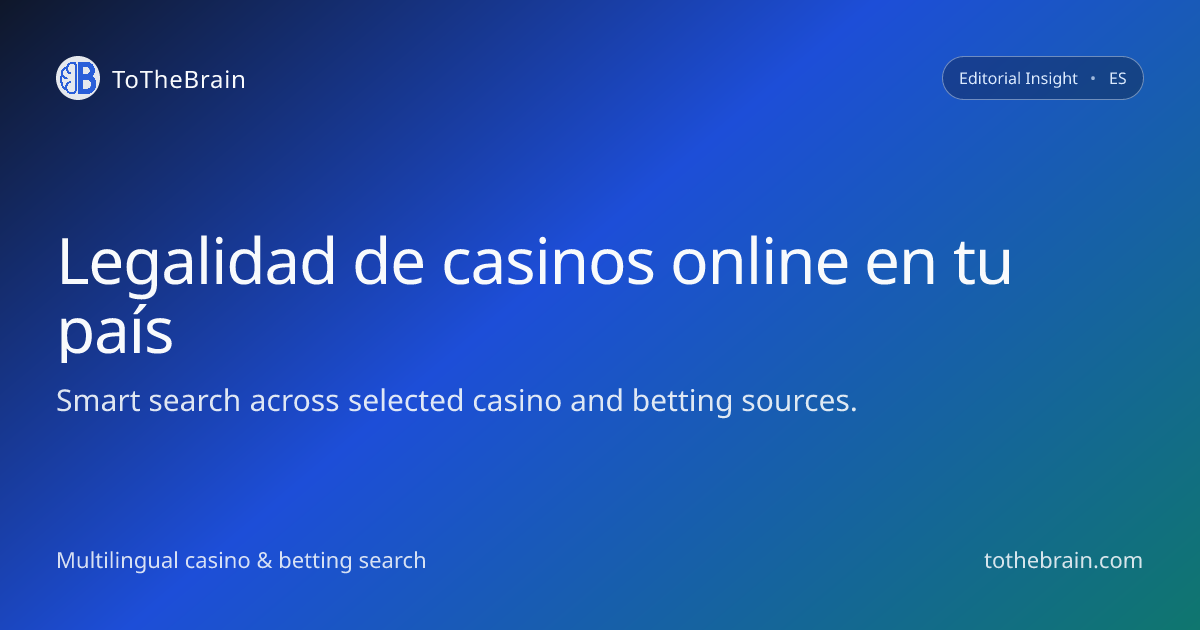 ¿Es legal jugar en casinos online en mi país? Claves legales y panorama actual
