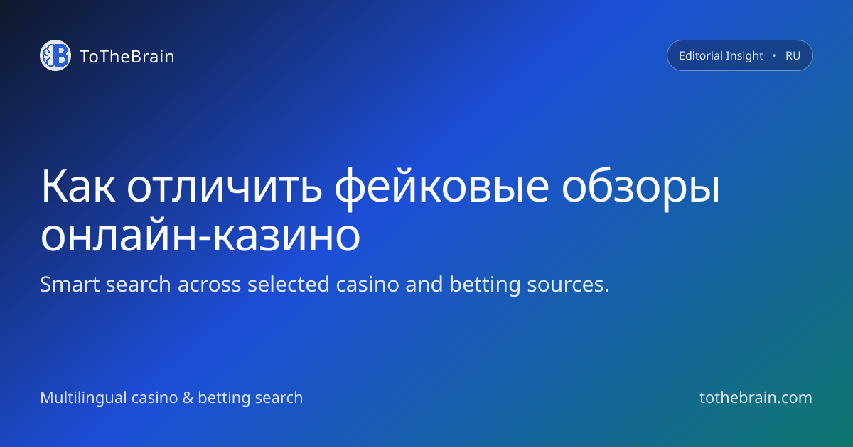 Как не попасть на фейковые сайты с обзорами онлайн‑казино